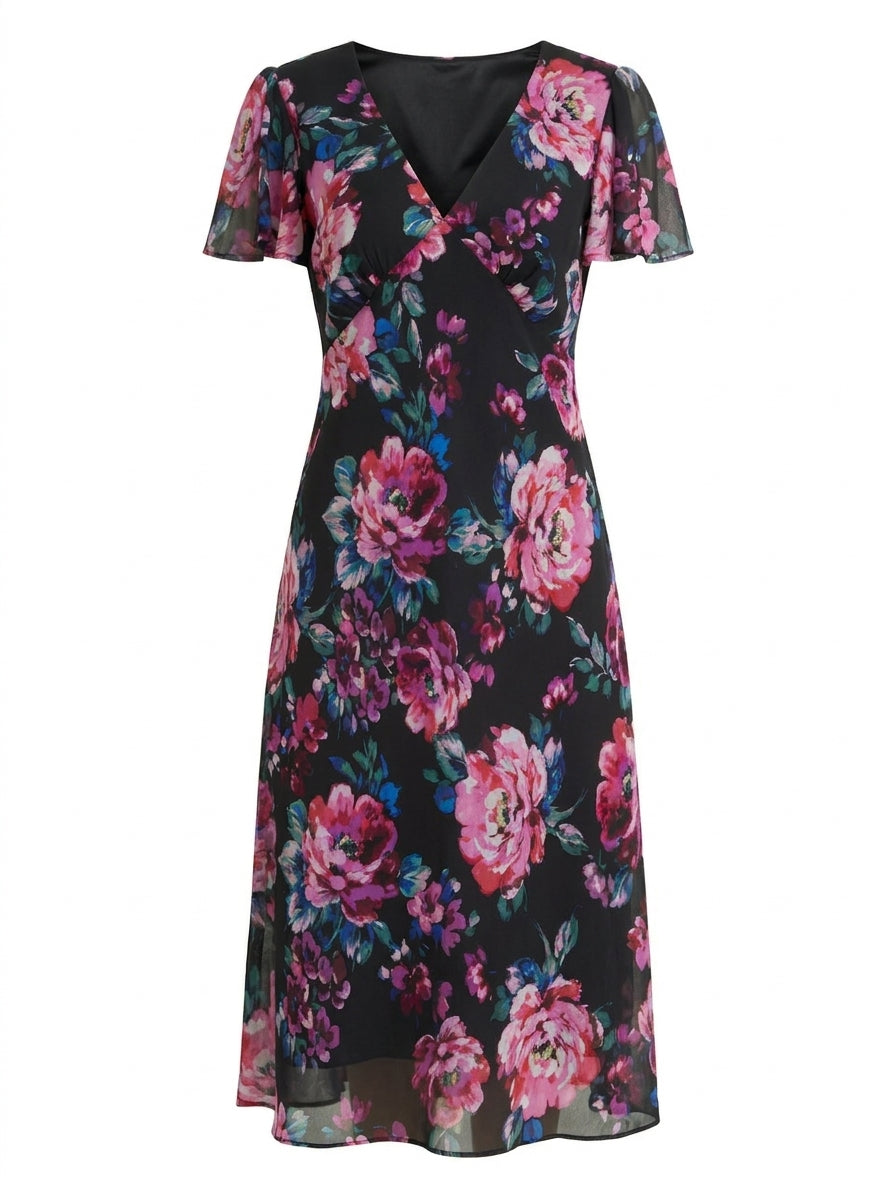 Rosabelle Floral Print Midi Dress