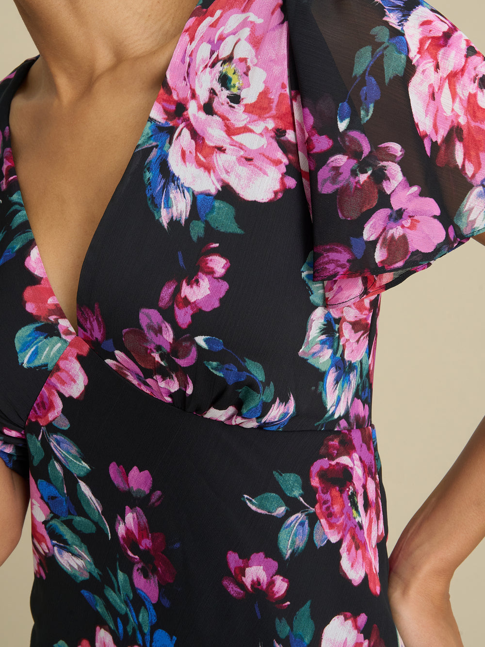 Rosabelle Floral Print Midi Dress