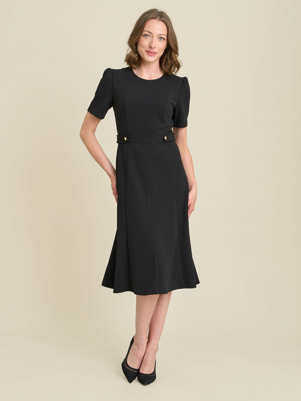 Mel Fit And Flare Midi Dress