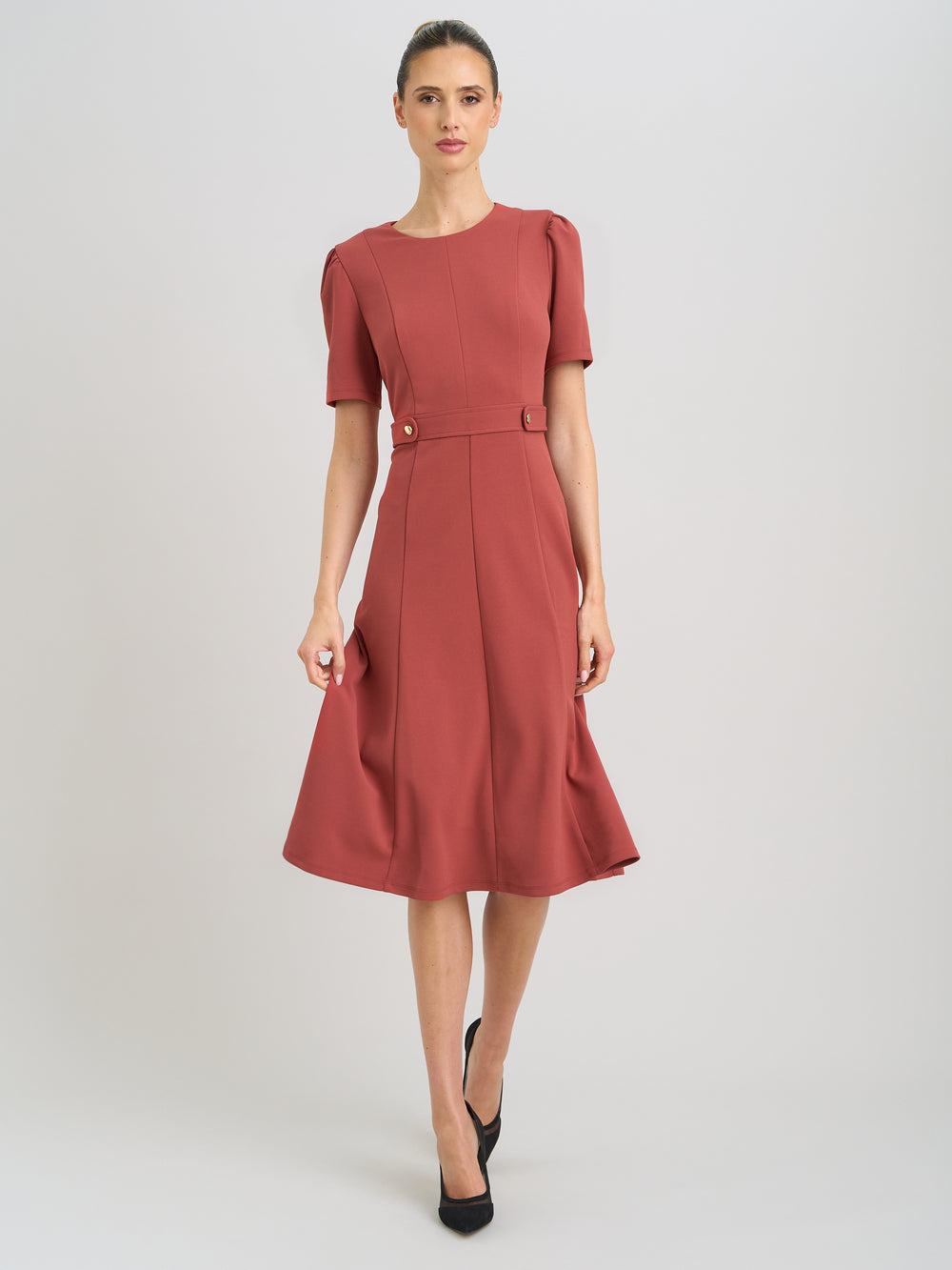 Mel Fit And Flare Midi Dress