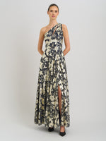 Sabina One Shoulder Floral Maxi Dress