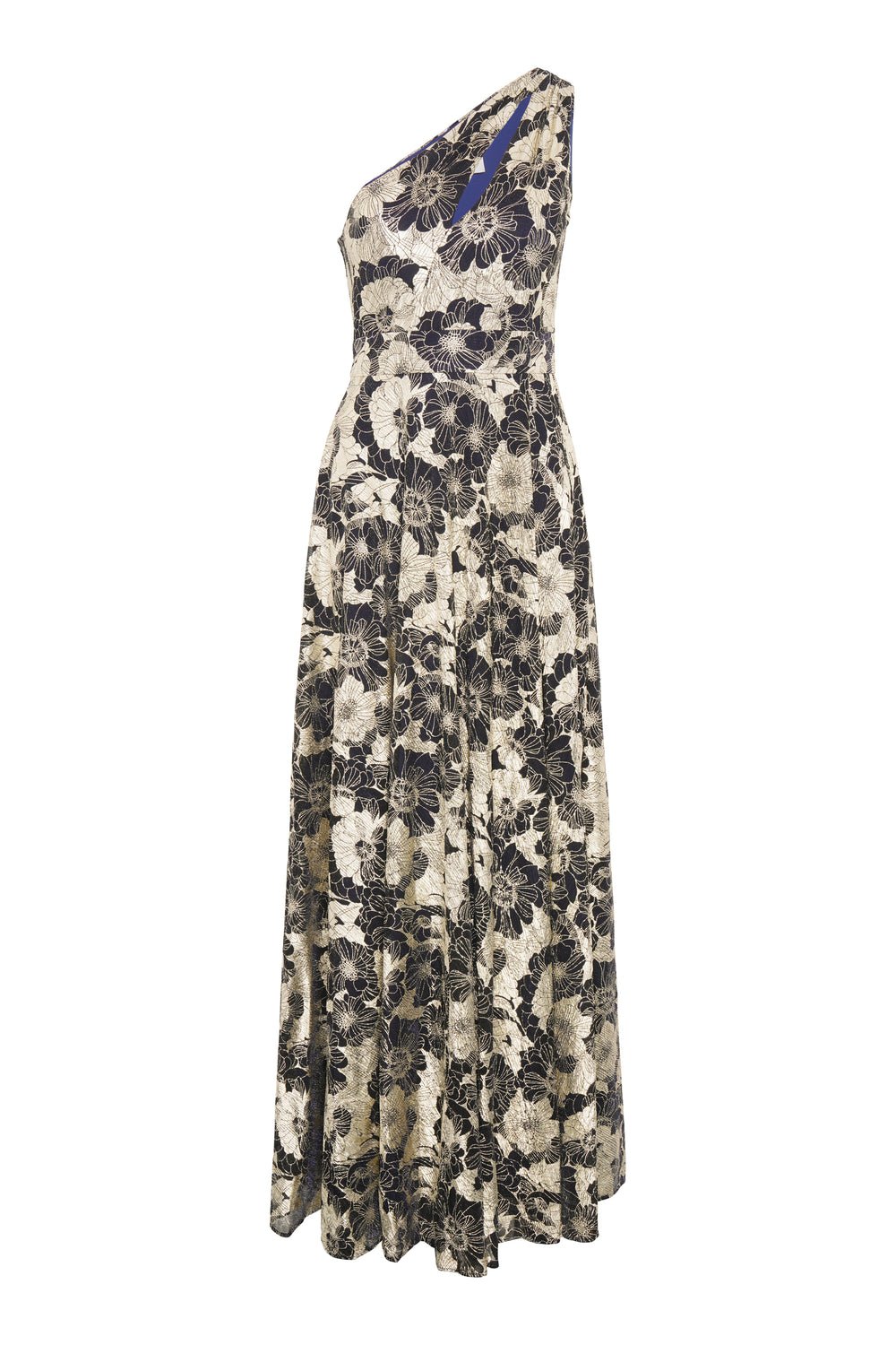 Sabina One Shoulder Floral Maxi Dress