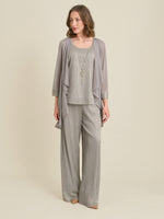 Sheri Metallic Crinkle Three Piece Set