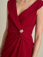 Solange Ruched Wrap Dress