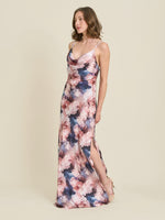 Sudie Floral Satin Maxi Dress