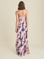 Sudie Floral Satin Maxi Dress