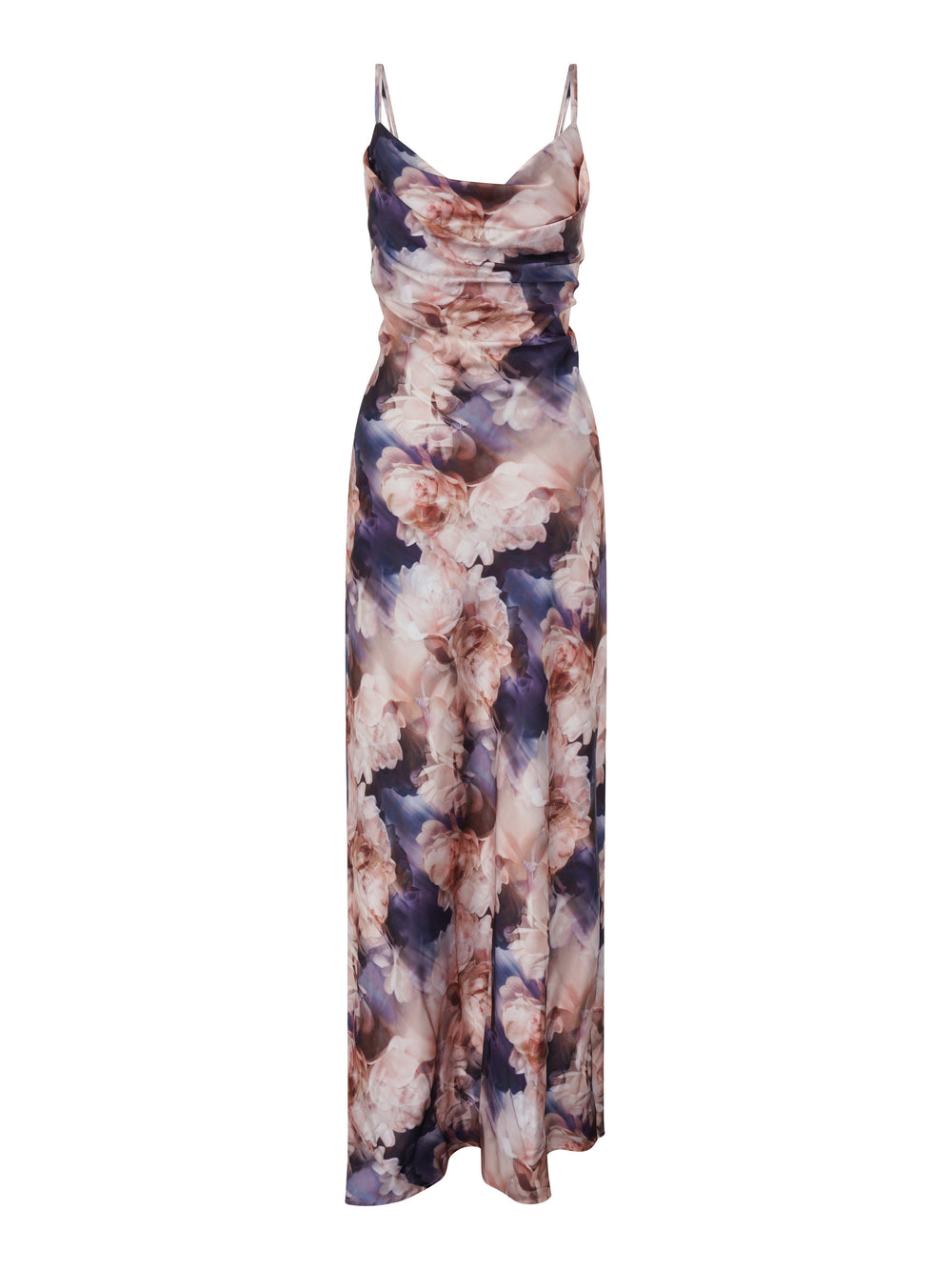 Sudie Floral Satin Maxi Dress