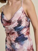 Sudie Floral Satin Maxi Dress