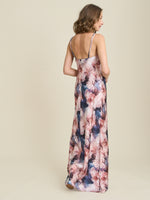 Sudie Floral Satin Maxi Dress