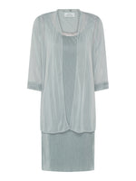 Sue-Ann Pleated Dress And Chiffon Jacket
