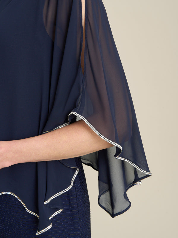 Suzy Sheer Overlay Maxi Dress