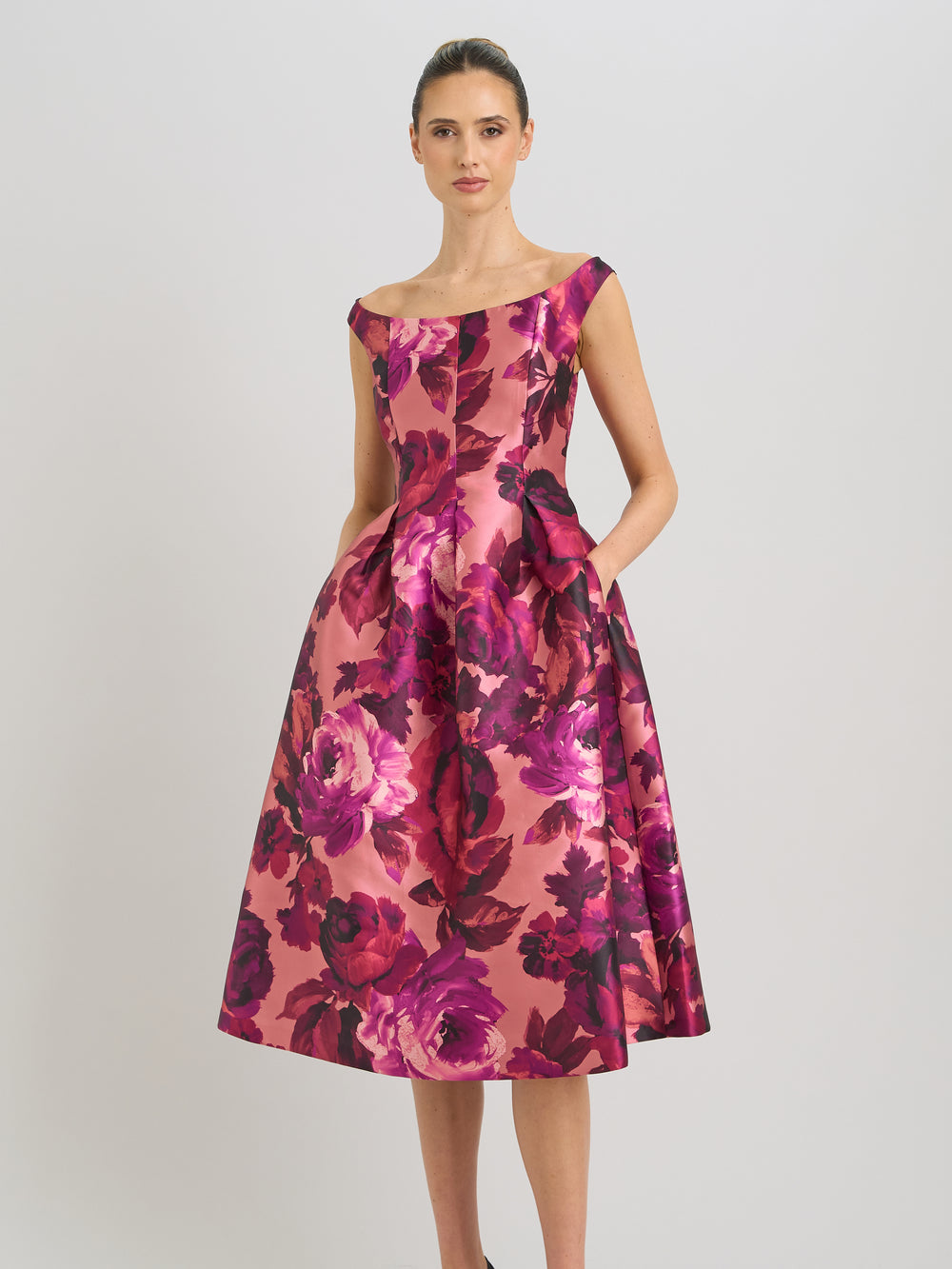 Talia Fit & Flare Midi Dress – Gina Bacconi