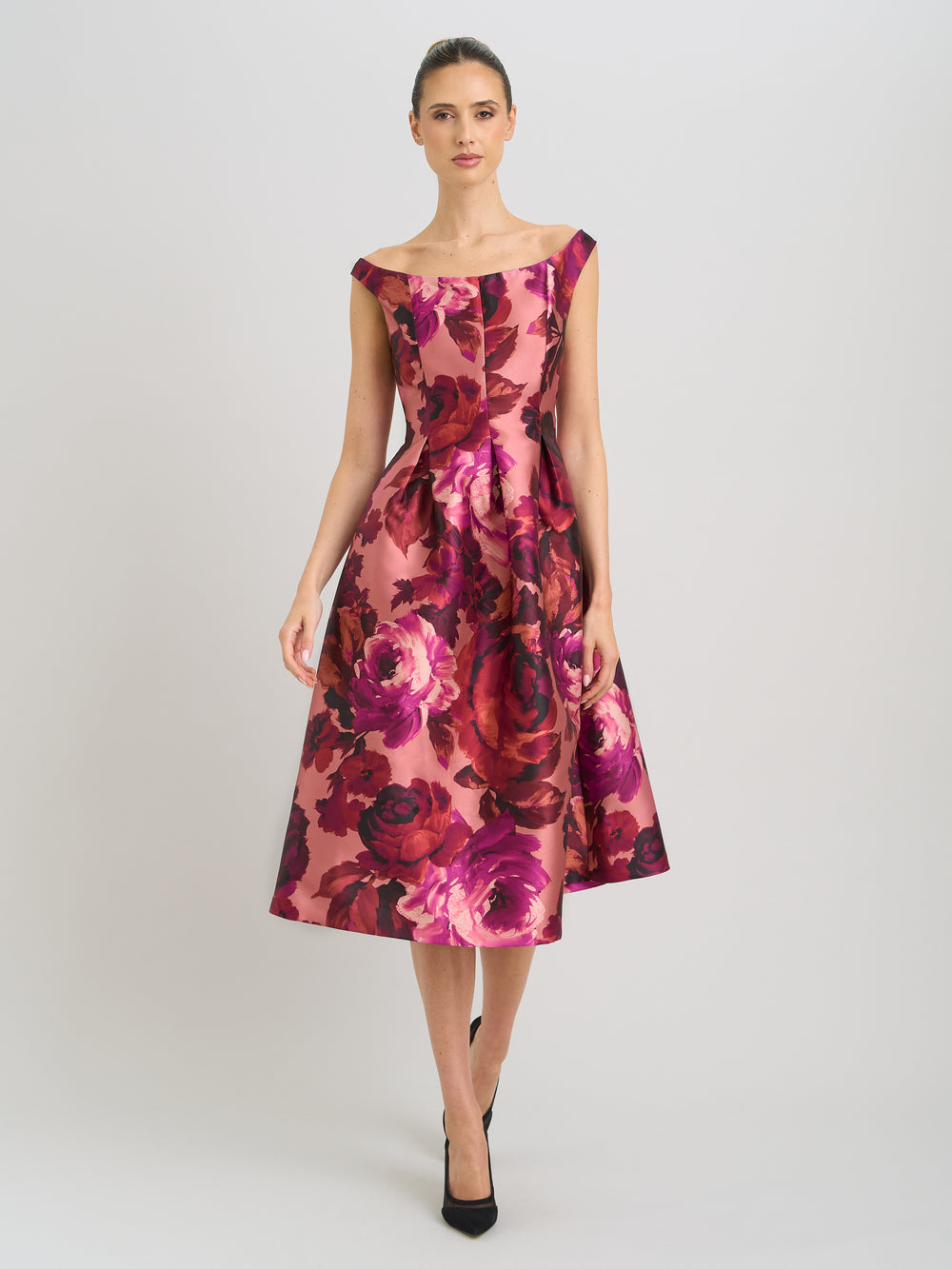 Talia Fit & Flare Midi Dress