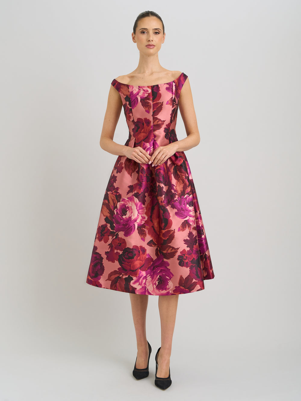 Talia Fit & Flare Midi Dress