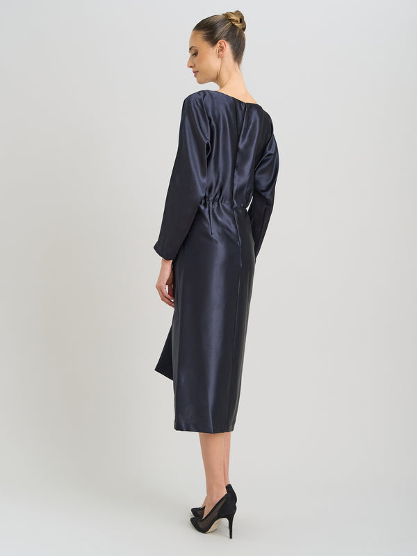 Tara Satin Midi Dress