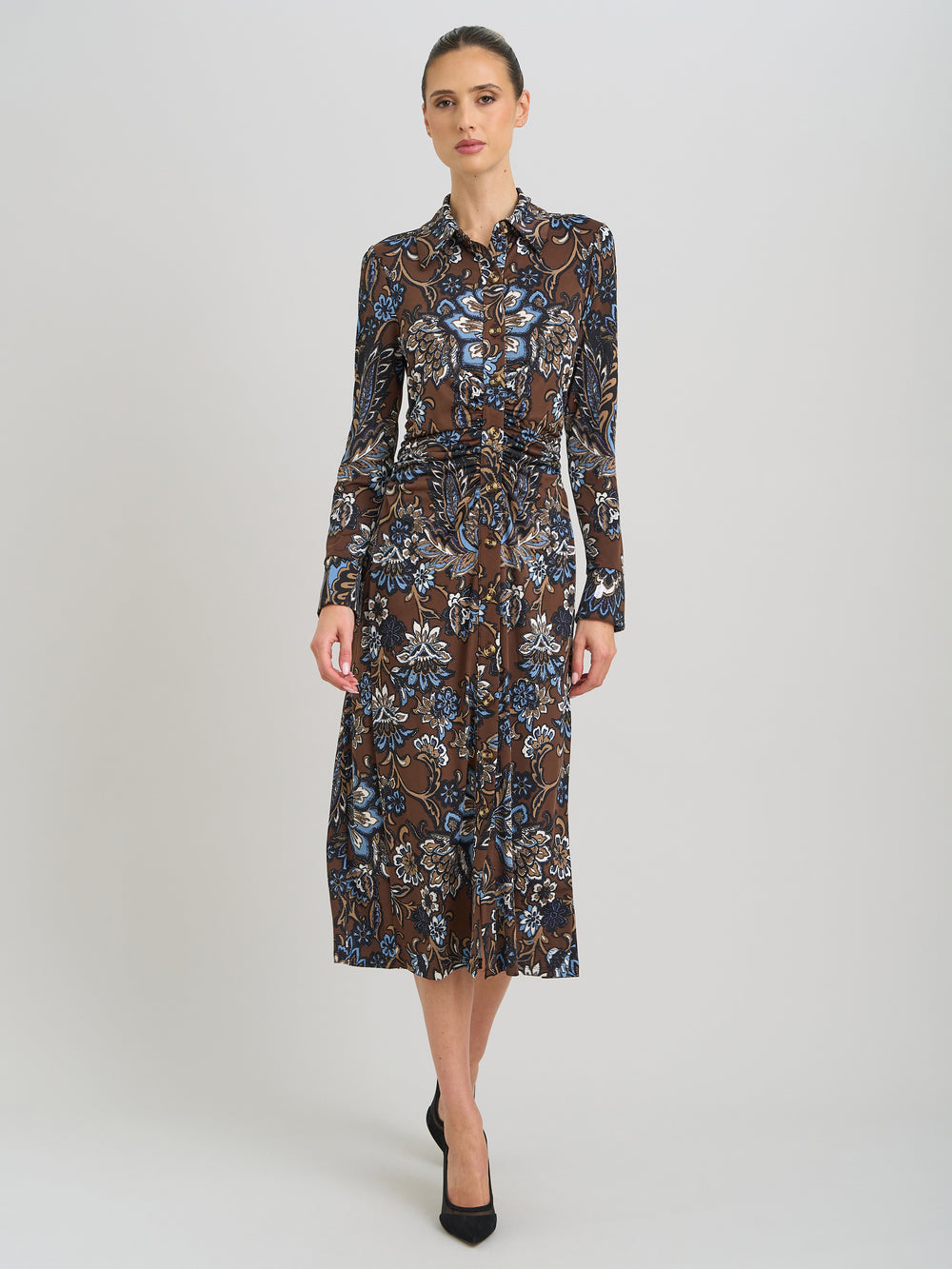 Terese Floral Print Midi Dress