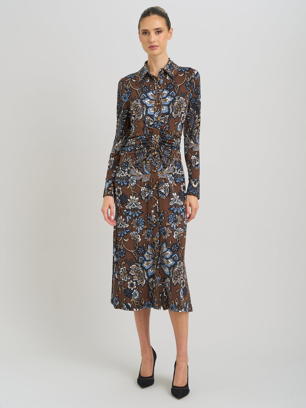 Terese Floral Print Midi Dress