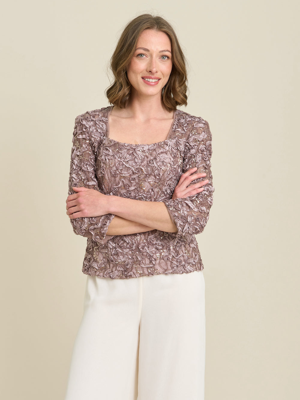 Tonia Embellished Lace Blouse