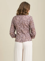 Tonia Embellished Lace Blouse