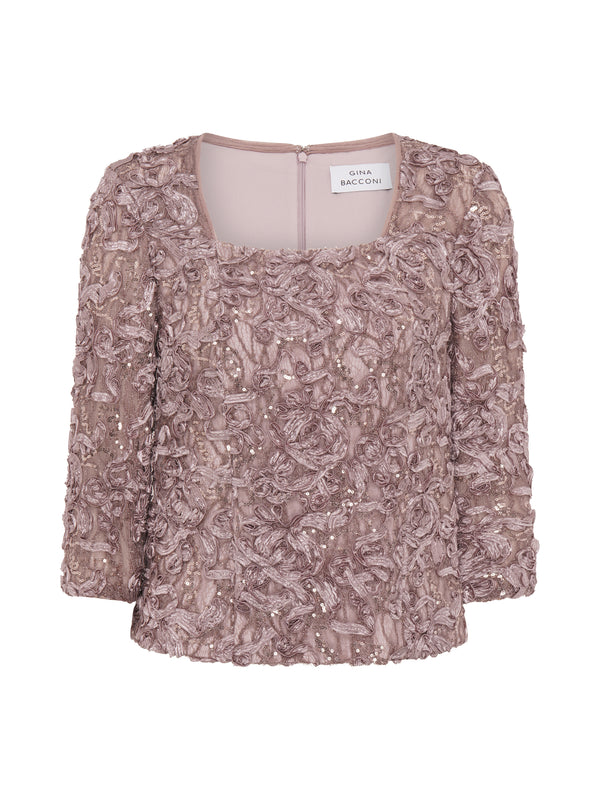Tonia Embellished Lace Blouse