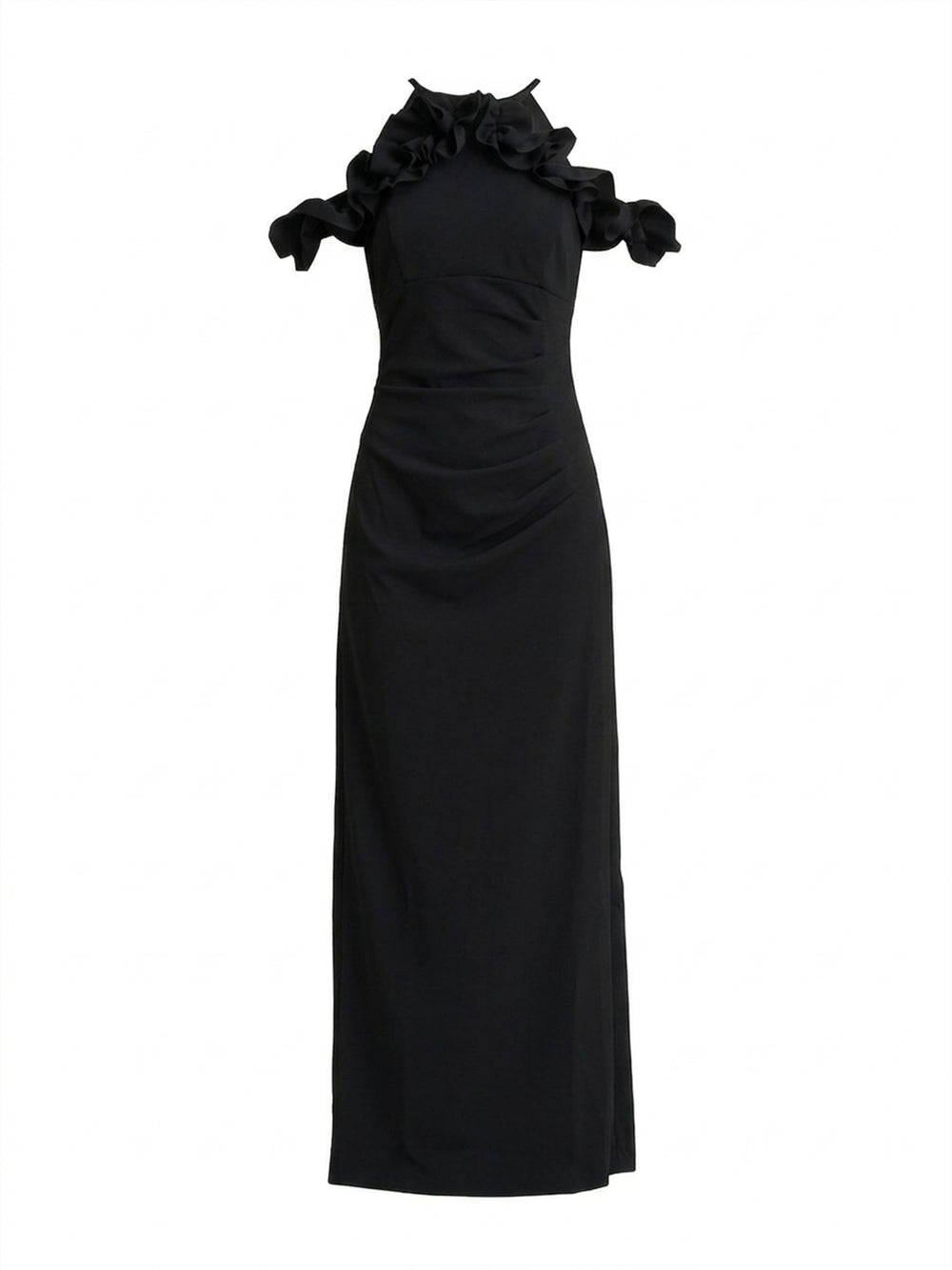 Toni Ruffle Off Shoulder Maxi Dress