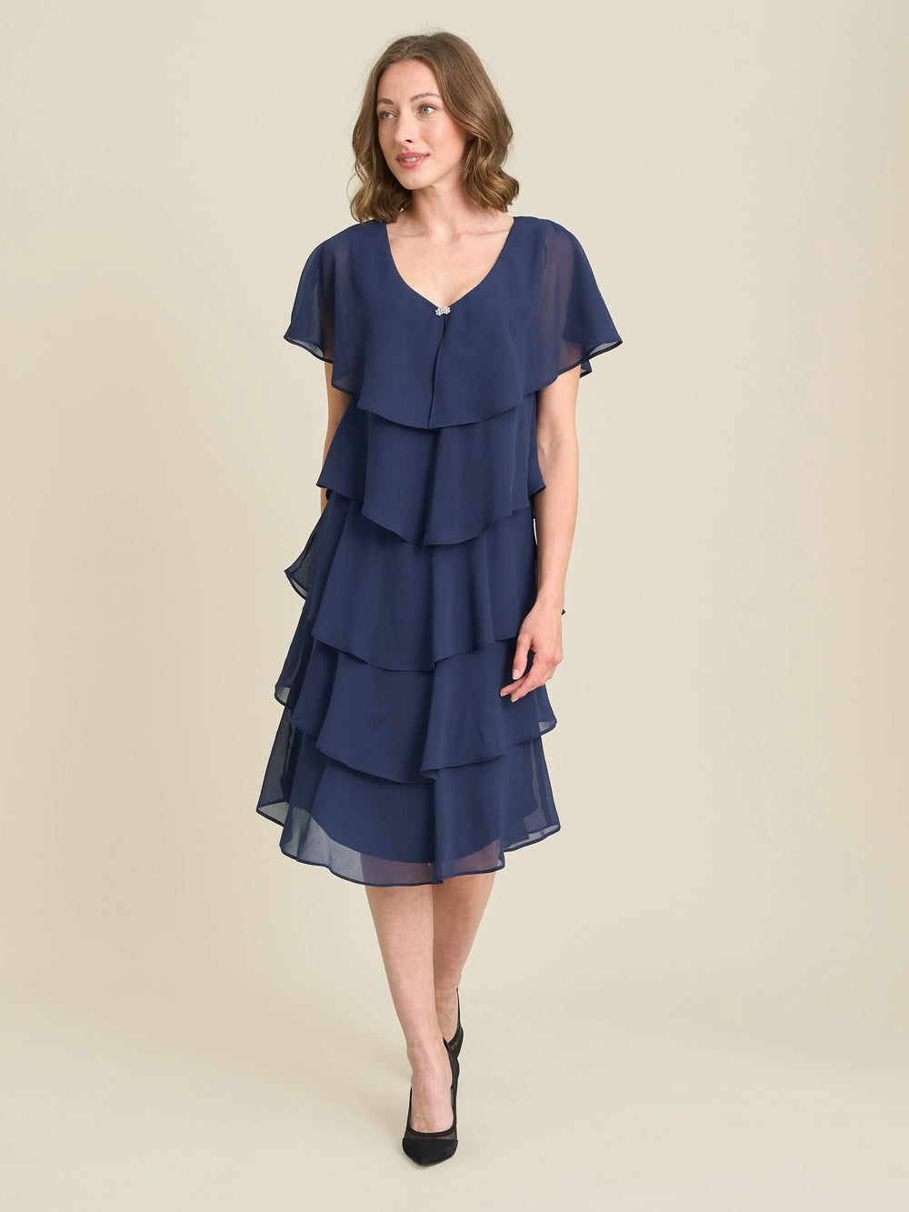 Bella Georgette Tiered Dress