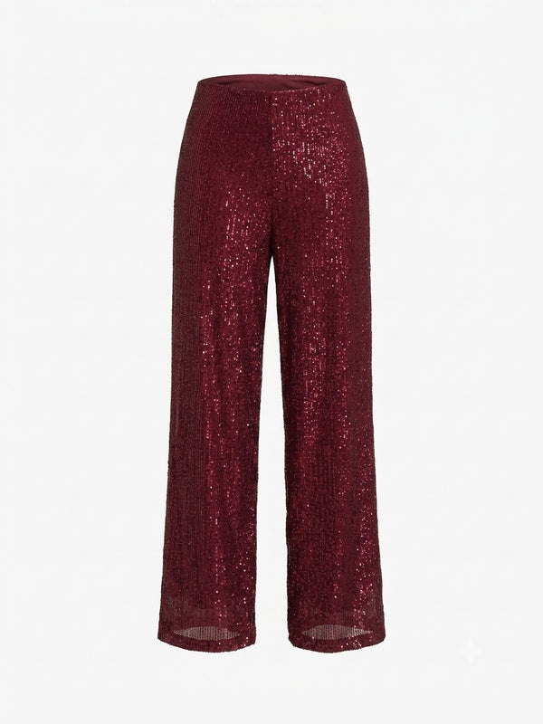 Pixie Sequin Blouse with Faux wrap Front