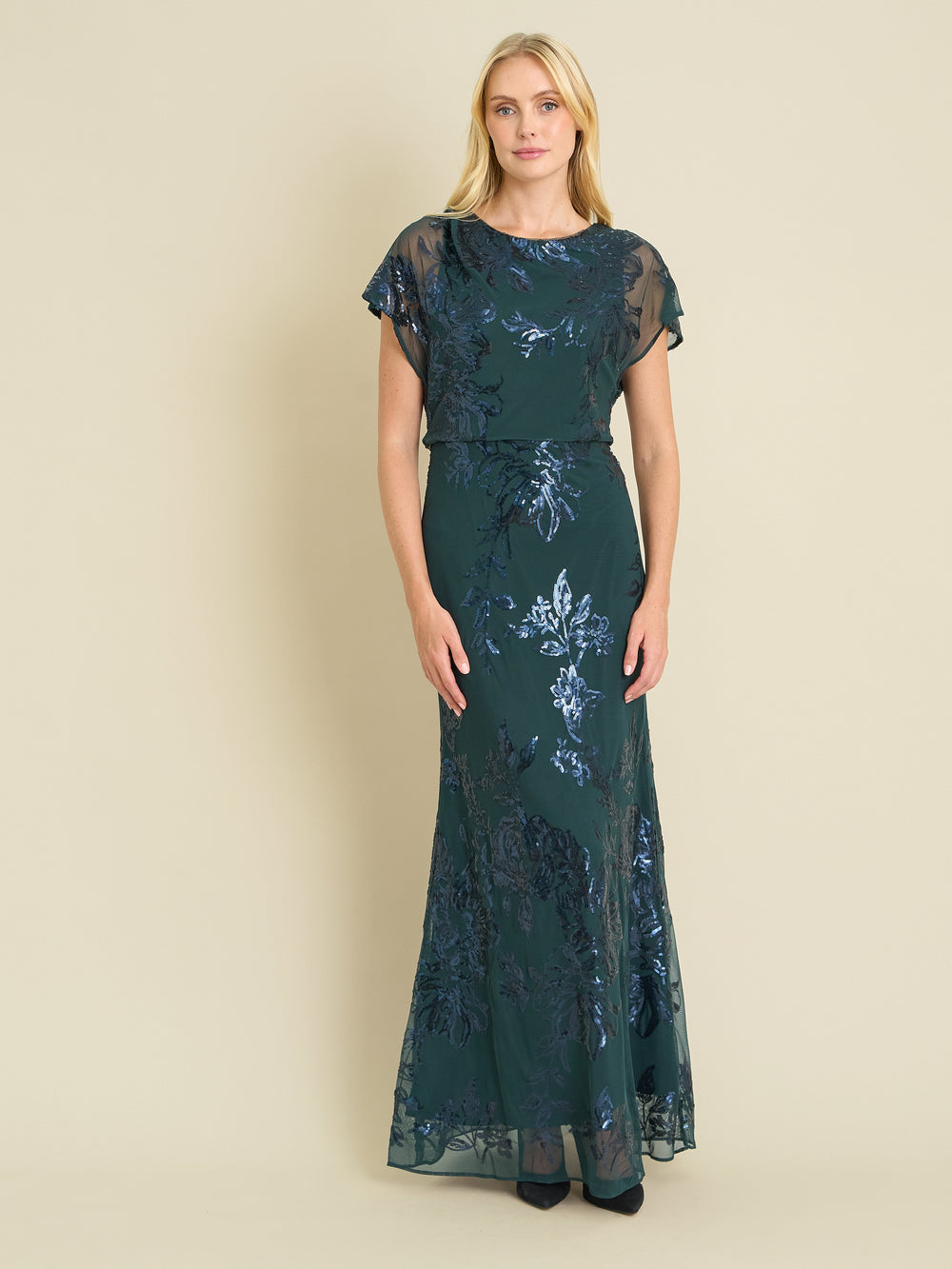 Sandi Floral Embroidered Maxi Dress