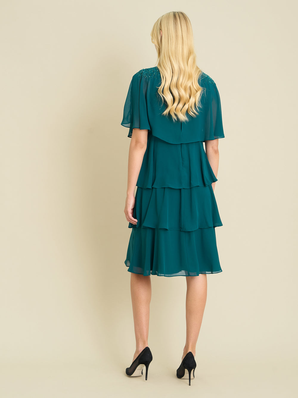Sarabeth Tiered Chiffon Dress