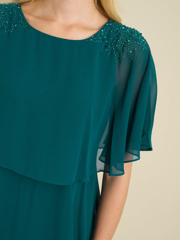 Sarabeth Tiered Chiffon Dress