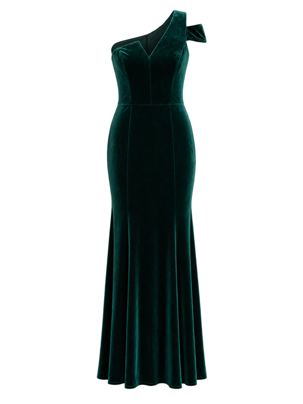 Ruthie Velvet One Shoulder Maxi Dress