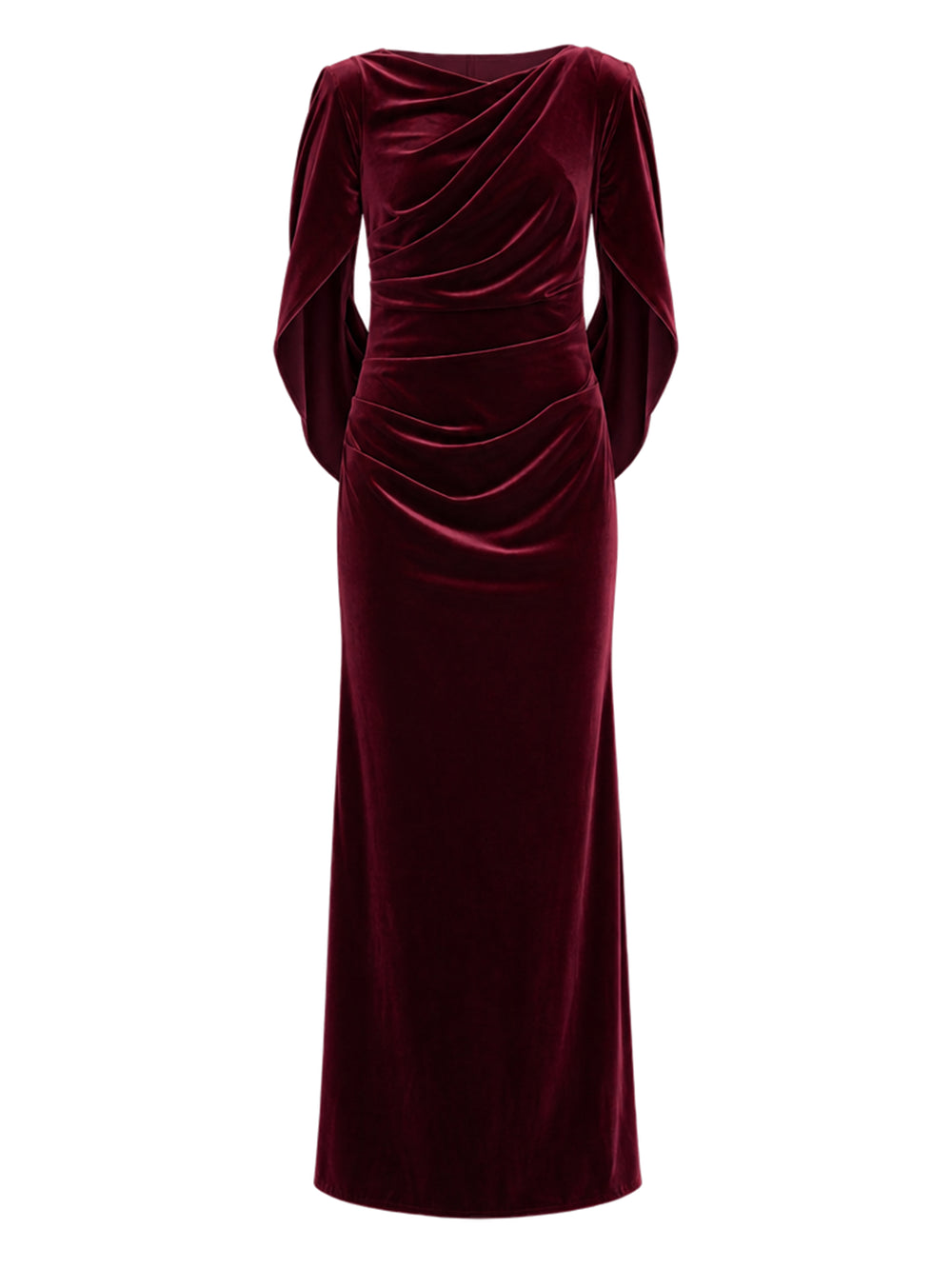 Shakira Velvet Maxi Dress With Back Piece