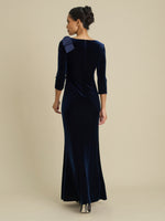 Trudie Velvet Ruched Maxi Dress