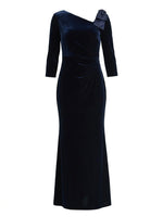 Trudie Velvet Ruched Maxi Dress
