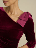 Trudie Velvet Ruched Maxi Dress