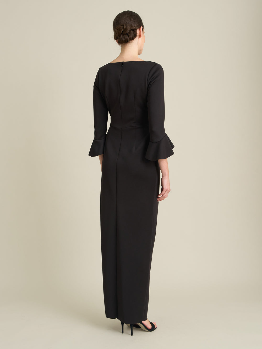Uma Maxi Dress With Fluted Sleeves