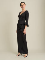 Uma Maxi Dress With Fluted Sleeves