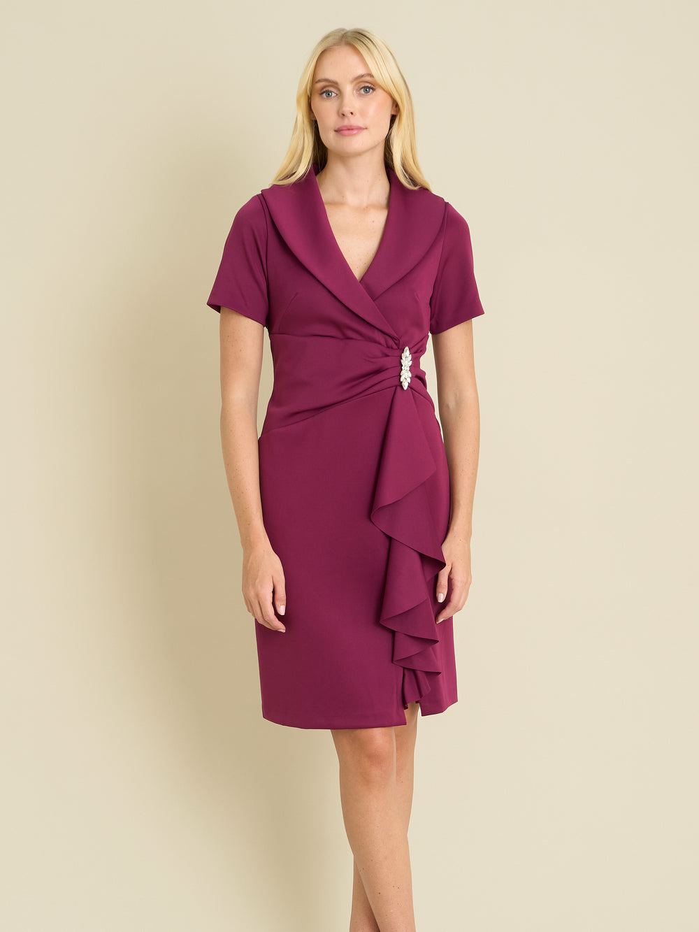 Virginie Draped Wrap Dress