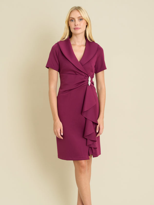 Virginie Draped Wrap Dress