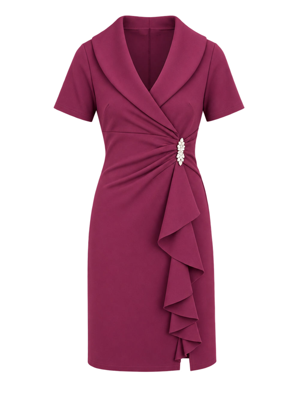 Virginie Draped Wrap Dress