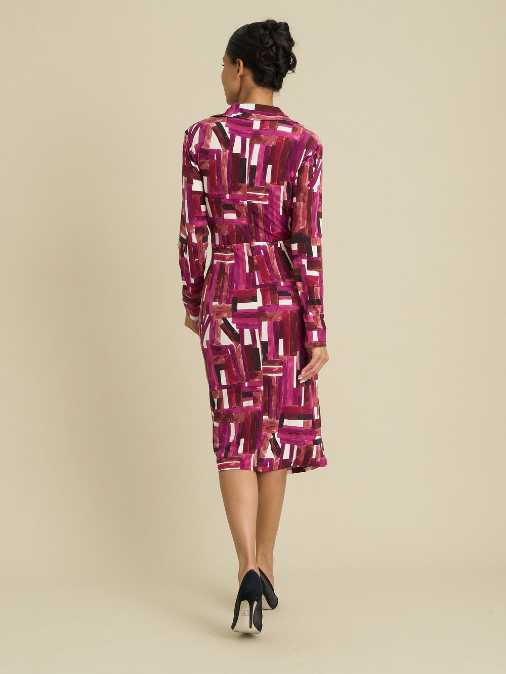 Abbey Wrap Side Tie Midi Dress