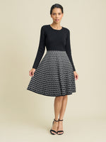 Aidee Geometric Print Knit Dress