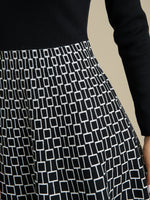 Aidee Geometric Print Knit Dress