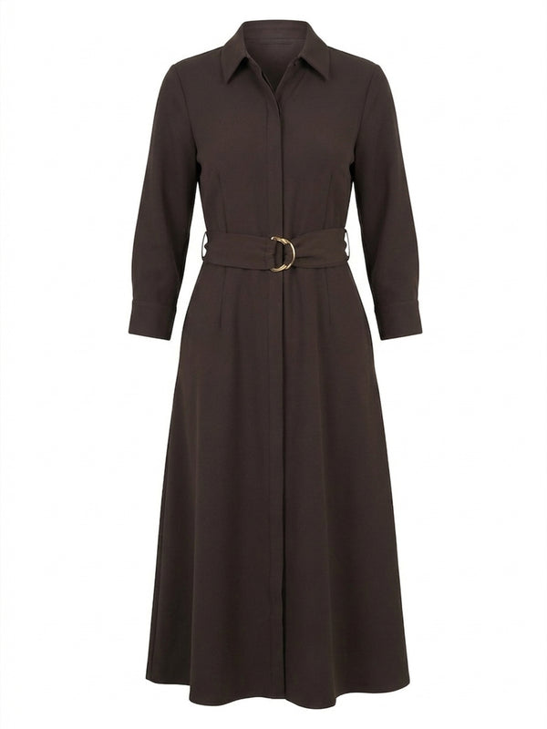 Anabelle Belted Shirt Dress