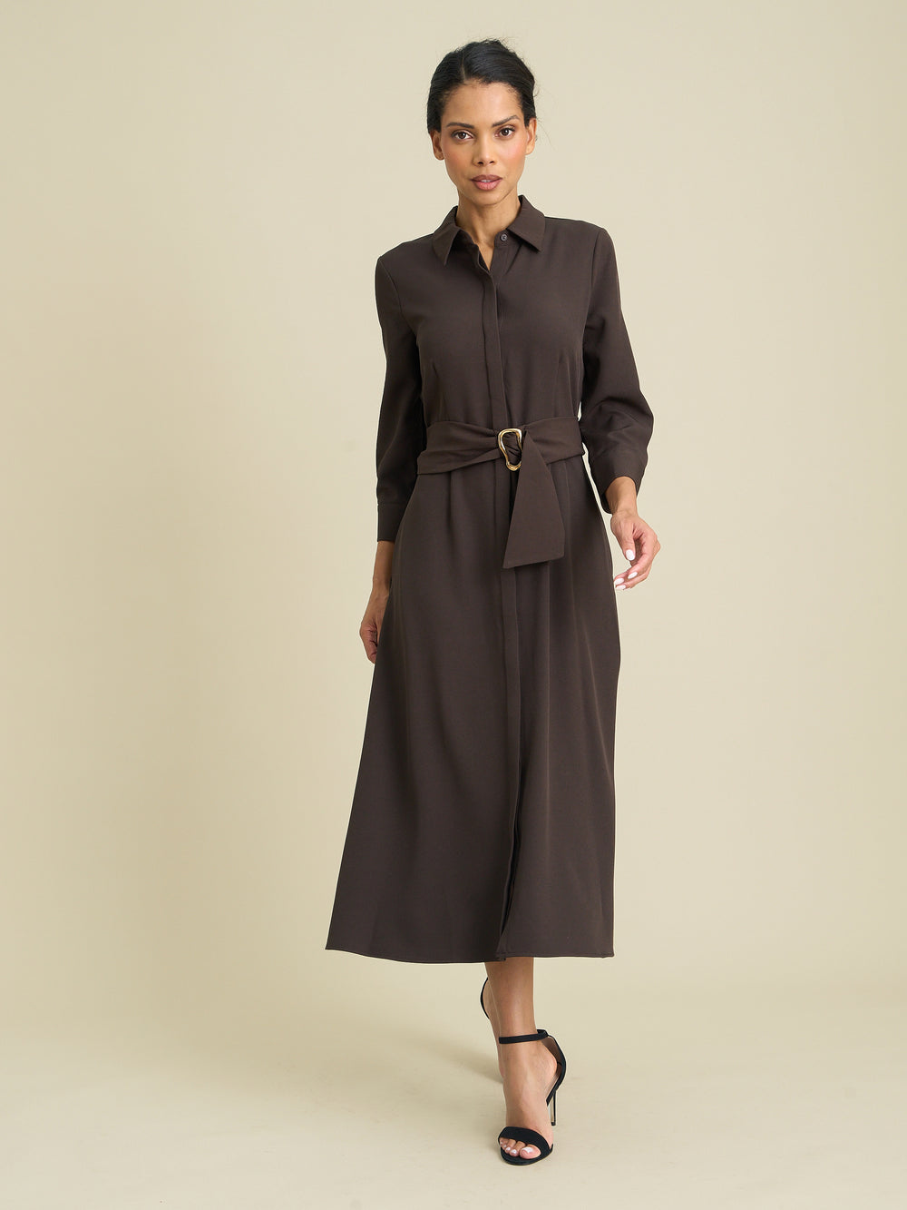 Anabelle Belted Shirt Dress