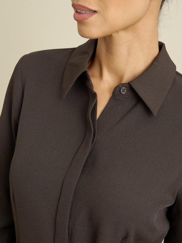 Anabelle Belted Shirt Dress
