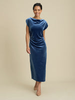 Ariella Velevt Midi Dress