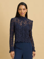 Taya Lace Button Front Shirt