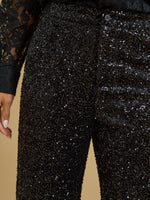 Clarke Sequin Fabric Trousers