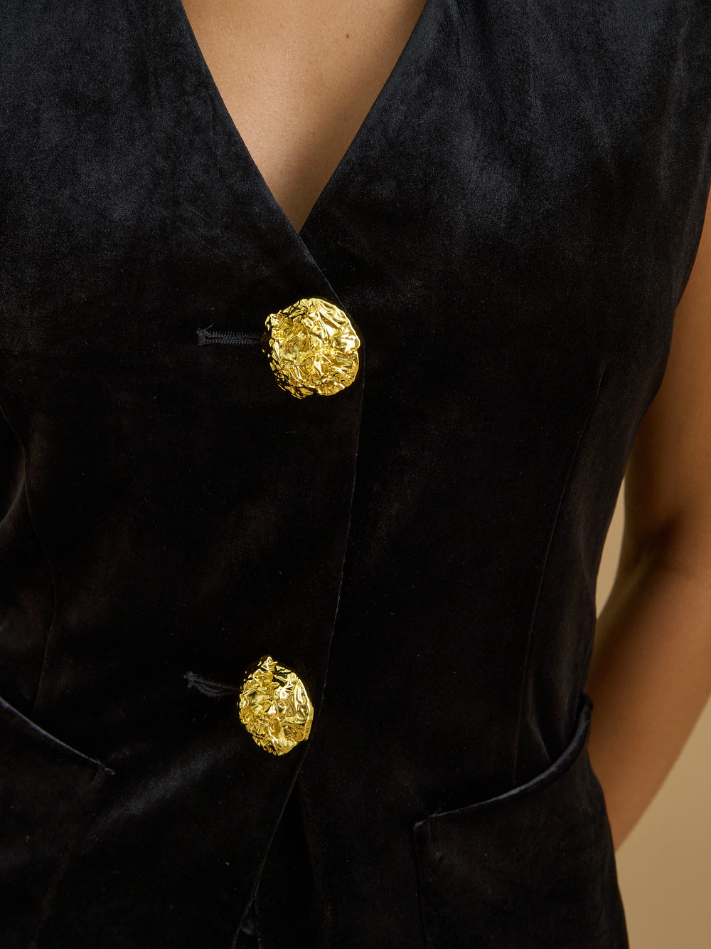 Amal Velvet Waistcoat Jacket